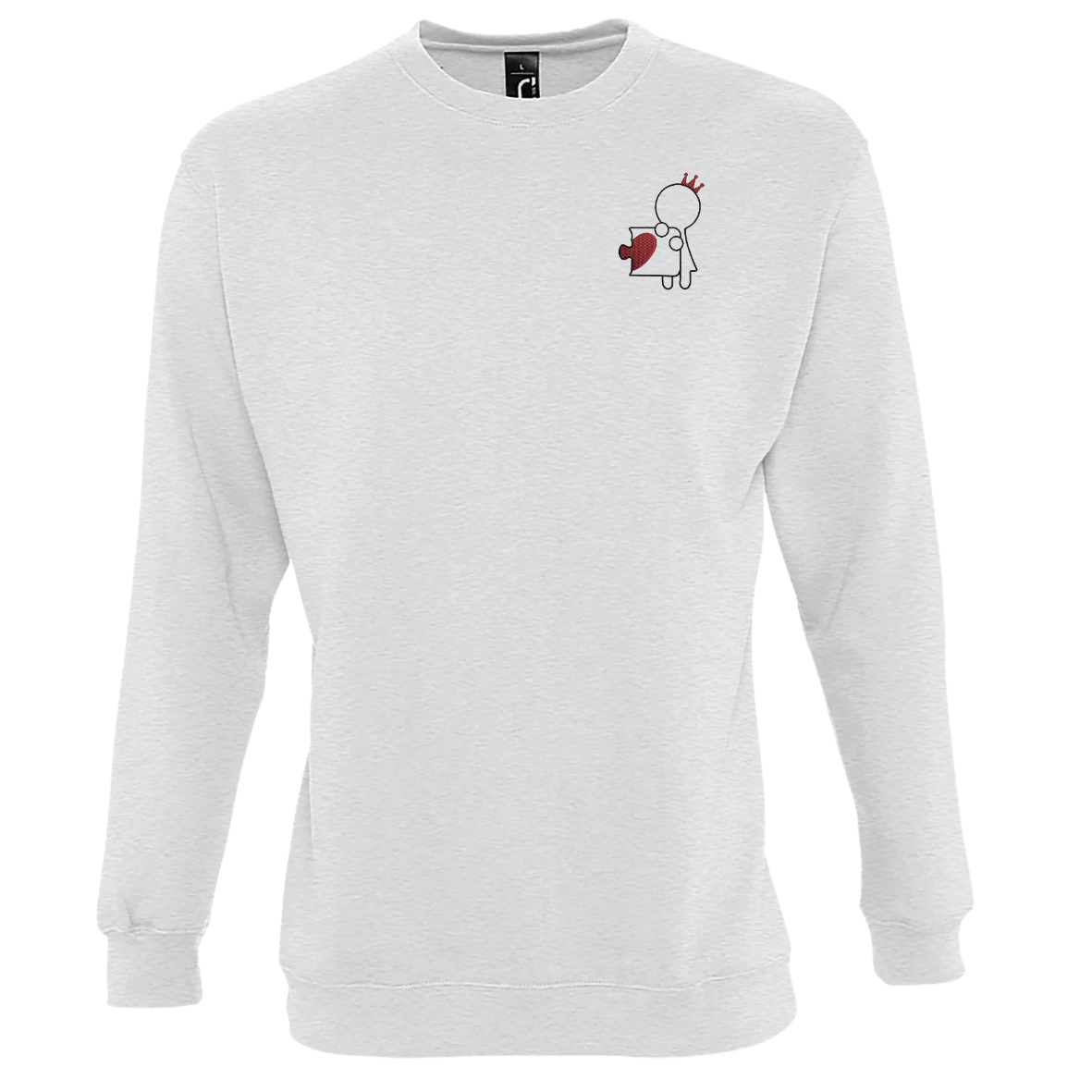 couple sweaters "King & Queen with puzzle"